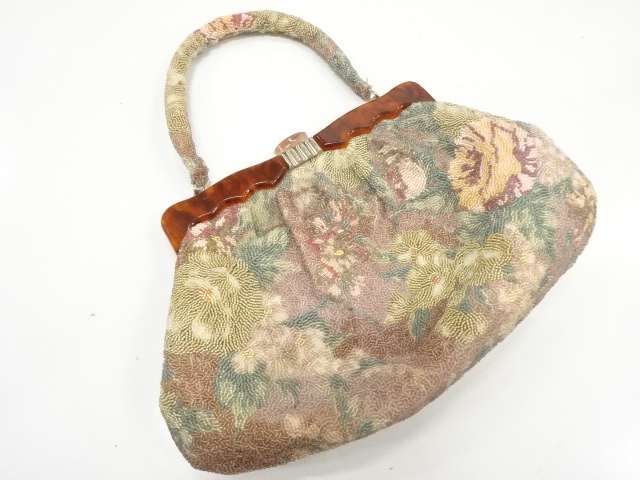 ビーズ　ハンドバッグ